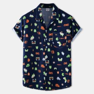 Aloha Party  Black Unique Design Unisex Hawaiian Shirt  - Thelegend59