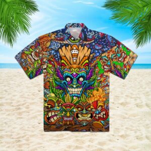 Aloha Tiki Tiki Awesome Hawaiian Shirt  - Thelegend59