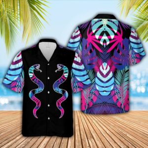 Aloha Vibrant Snakes Hawaiian Shirts A  - Thelegend59