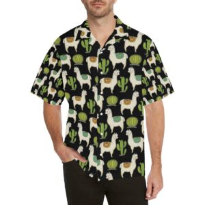 Alpaca Cactus Pattern Print Design Hawaiian Shirt  - Thelegend59