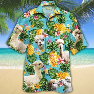 Alpaca Lovers Pineapple Hawaiian Shirt  - Thelegend59