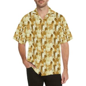 Alpaca Watercolor Design Themed Print Hawaiian Shirt  - Thelegend59