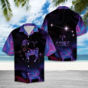Amazing Aries Horoscope Hawaiian Shirt Zodiac Birthday Gifts  - Thelegend59