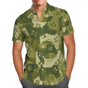 Amazing Camouflage Gaming Joysticks All Over Print 3D Hawaiian Shirt  - Thelegend59