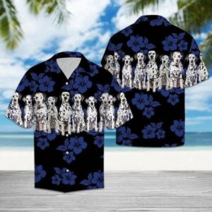 Amazing Dalmatian Dog Lover Christmas Hawaiian Aloha Hawaiian Shirtss  - Thelegend59
