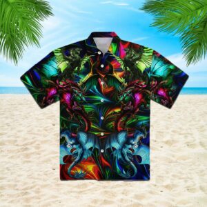 Amazing Dragon Birds Hawaiian Shirt  - Thelegend59