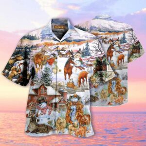 Amazing Farm On Christmas Days Unisex Hawaiian Aloha Hawaiian Shirtss  - Thelegend59