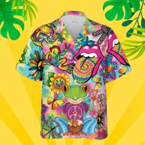 Amazing Hippie Groovy Colorful Hawaiian Aloha Hawaiian Shirtss  - Thelegend59