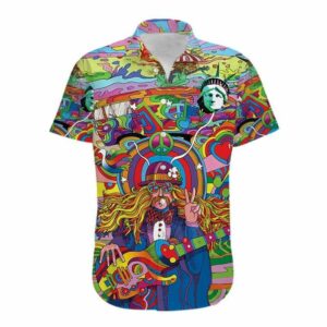 Amazing Hippie V2 Hawaiian Aloha Hawaiian Shirtss  - Thelegend59