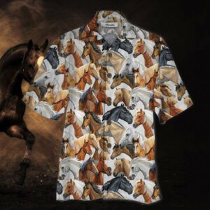 Amazing Horse Pattern Unisex Hawaiian Shirts  - Thelegend59