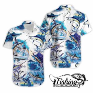Amazing Marlin Fish Unisex Hawaiian Aloha Hawaiian Shirtss  - Thelegend59