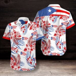 Amazing Puerto Rice Flag Tropical Unisex Hawaiian Shirts  - Thelegend59