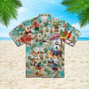 Amazing Santa Summer Vacation Hawaiian Shirt  - Thelegend59