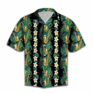 Amazing Saxophone Music Love Unisex Hawaiian Aloha Hawaiian Shirtss  - Thelegend59