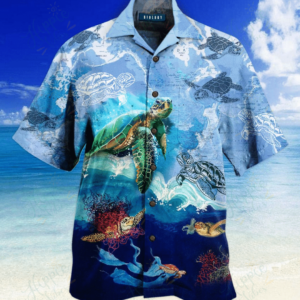 Amazing Sea Turtle Hawaiian Aloha Hawaiian Shirtss  - Thelegend59