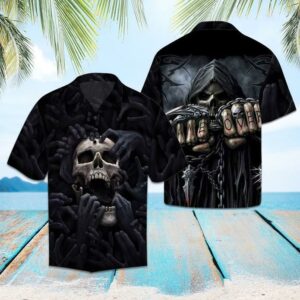 Amazing Skeleton Skull Tropical Hawaiian Shirt  - Thelegend59