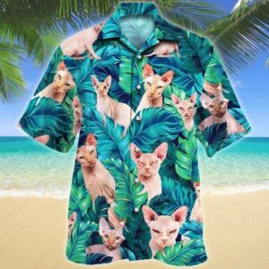 Amazing Sphynx Cat Hawaiian Aloha Hawaiian Shirtss  - Thelegend59