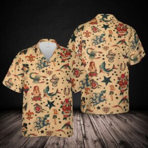 Amazing Tattoo Pattern Hawaiian Shirts  - Thelegend59