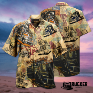 Amazing Trucks American Pride Unisex Hawaiian Aloha Hawaiian Shirts  - Thelegend59