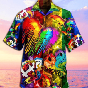 Amazing White Lgbt Pride Hawaiian Shirt - For Men And Women - Kids  - Thelegend59