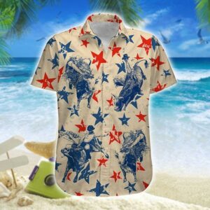 America Bull Riding Hawaiian Shirt  - Thelegend59