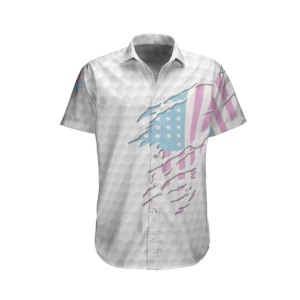 America Golf  White Nice Design Unisex Hawaiian Shirt  - Thelegend59