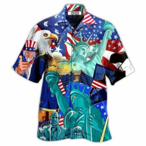 America Patriotism Is Voluntary Hawaiian Shirt - For Men And Women - Kids  - Thelegend59