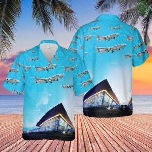 American Airlines Boeing 777-300Er Charlotte Douglasnternational Airport Hawaiian Aloha Hawaiian Shirtss  - Thelegend59