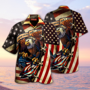 American Eagle Flag Hawaiian Shirt  - Thelegend59