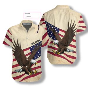 American Eagle Wings Hawaiian Shirts For Men Custom Hawaiian Shirt  - Thelegend59