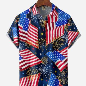 American Flag Hawaiian Shirt - For Men And Women - Kids  - Thelegend59