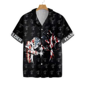 American Flag Welder Hawaiian Shirt - For Men And Women - Kids  - Thelegend59