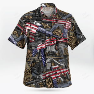 American Gun Rifle Bullets Hawaiian Aloha Hawaiian Shirtss  - Thelegend59