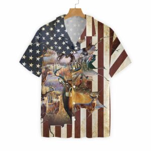 American Hunter Hawaiian Shirt - For Men And Women - Kids  - Thelegend59