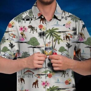 American Pit Bull Terrier Hawaiian Shirt Hawaii Beach Retro  - Thelegend59