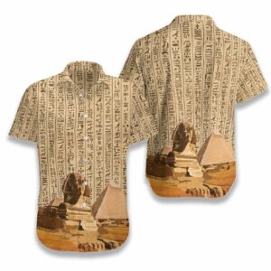 Ancient Egypt Hieroglyphs Hawaiian Aloha Hawaiian Shirtss  - Thelegend59