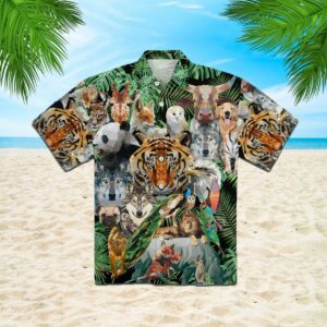Animal Geometric Tropical Hawaiian Shirt  - Thelegend59