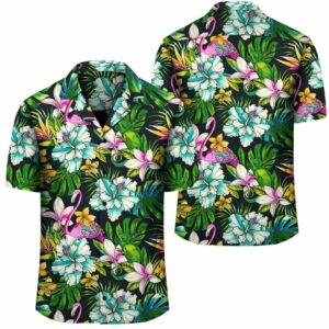 Animals And Tropical Flowers Hawaiian Shirt  - Thelegend59