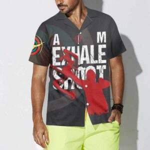 Archery Aim Exhale Shoot Cool Hawaiian Aloha Hawaiian Shirtss  - Thelegend59
