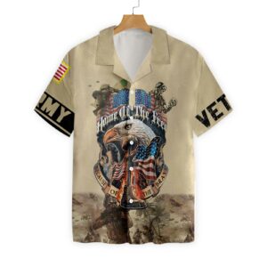 Army Veteran Home Of The Free Hawaiian Shirt - For Men And Women - Kids  - Thelegend59