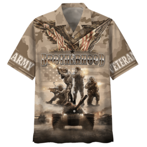 Army War And Brotherhood Hawaiian Shirt - For Men And Women - Kids  - Thelegend59