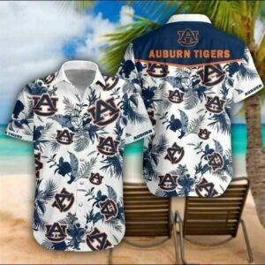 Auburn Tigers Tropical Hawaiian Shirt  - Thelegend59