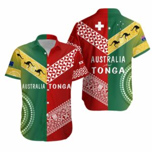 Australia And Tonga Hawaiian Shirt Version Special  - Thelegend59