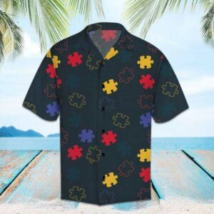 Autism Puzzles Unisex Hawaiian Shirts  - Thelegend59