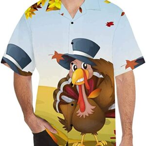 Autumn Thanksgiving Turkey Hawaiian Aloha Hawaiian Shirtss  - Thelegend59