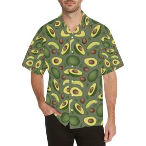 Avocado Pattern Background Men'S All Over Print Hawaiian Shirt  - Thelegend59