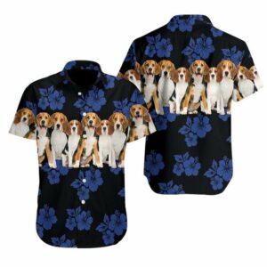 Awesome Beagle Dog Lover Christmas Hawaiian Aloha Hawaiian Shirtss  - Thelegend59