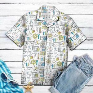 Awesome Computer Program Unisex Hawaiian Aloha Hawaiian Shirtss  - Thelegend59