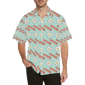 Bacon Sausage Pattern Print Design Hawaiian Shirt  - Thelegend59