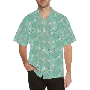 Badminton Pattern Print Design Hawaiian Shirt  - Thelegend59